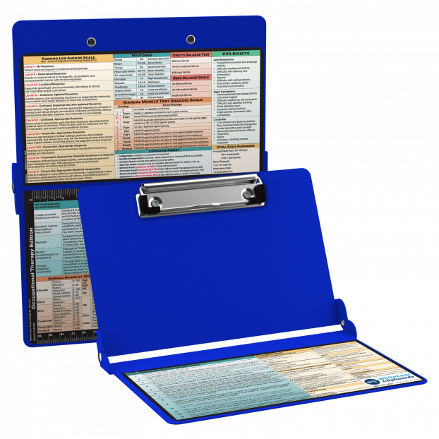 WhiteCoat Clipboard® - Blue Occupational Therapy Edition